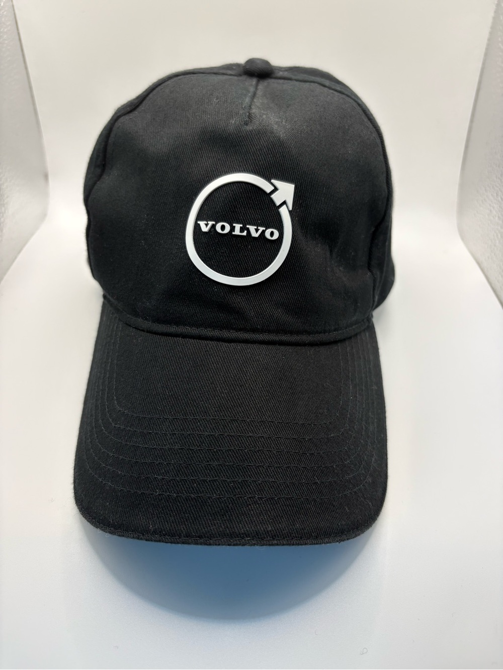 Volvo Iron Mark Black Organic Cotton Adjustable Hat Swedish Flag Cap Logo